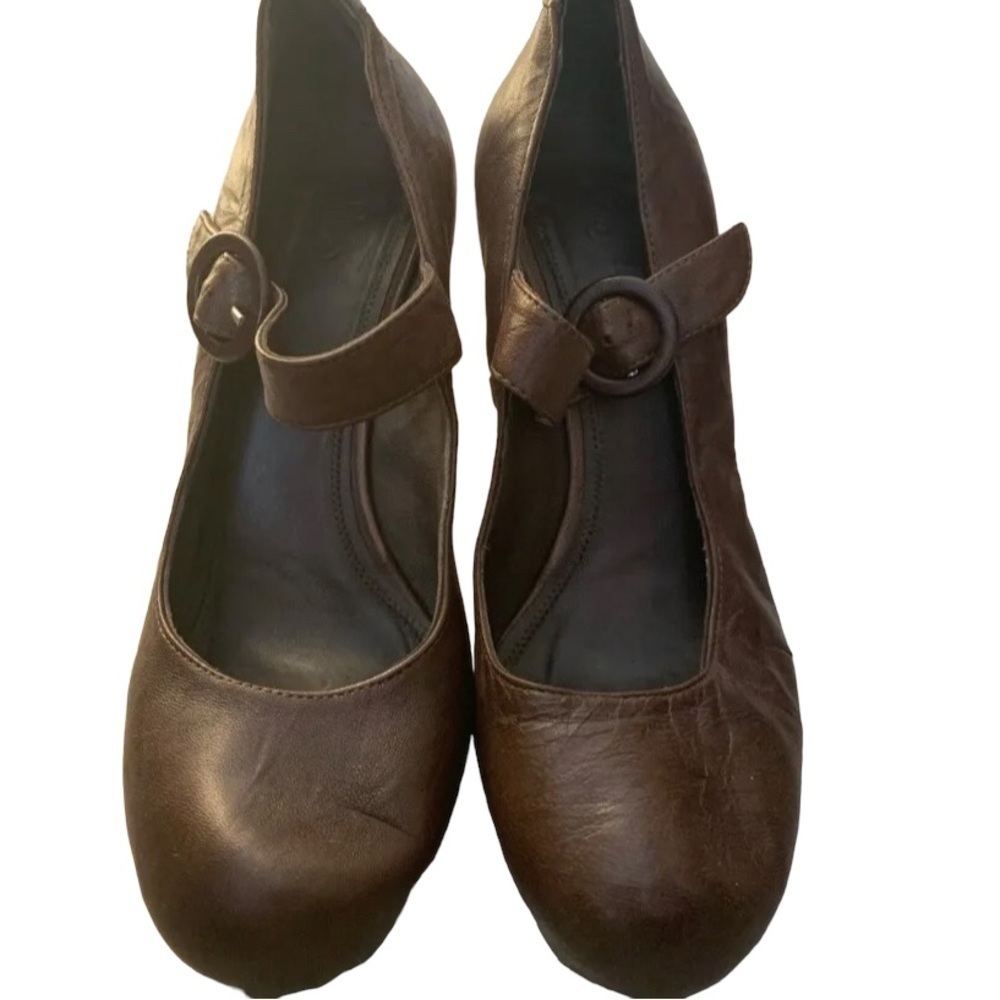 Joie Brown Leather Heels - Picture 4 of 9